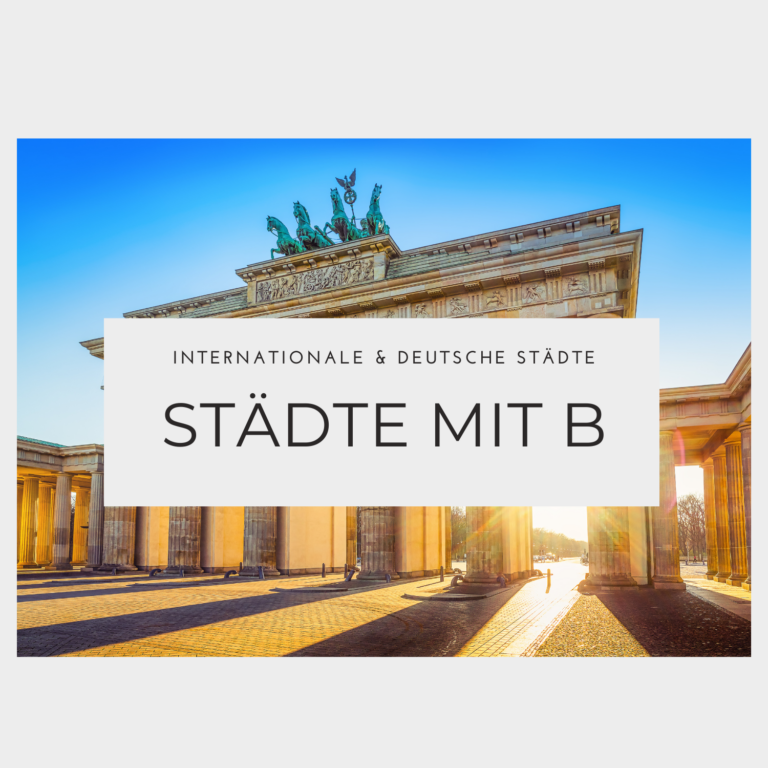 Städte mit B - Auflistung