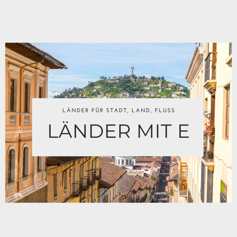 Länder mit E - Auflistung