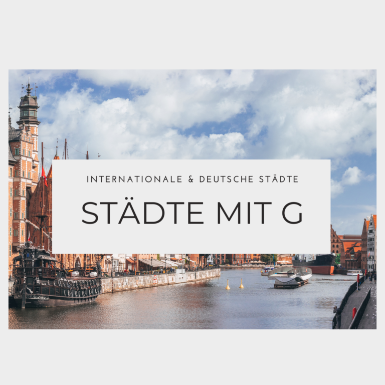 Städte mit G - Auflistung